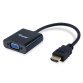 EQUIP - ADATTATORE da HDMI a VGA (HD15) M/F con Audio / Extra USB Power Cable