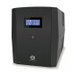 UPS Battery Backup System 1200VA 720W c/ USB port  Battery capacity 24V/MS7-12B 2  3x IEC EU Socket + 2x Schuko Sock