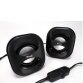 USB STEREO 2.0 SPEAKER -- 6W PEAK POWER (3 WATT RMS)  3.5MM JACK      SUITABLE FOR PC  NB  VOLUME CONTRO AT THE FRONT - BLACK/RED