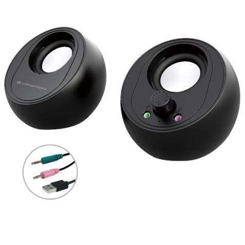 MINI SPEAKER 2.0 2x5W, BLUTEOOTH 5.0, Jack 3.5mm per PC, USB