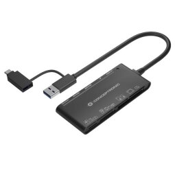 LETTORE DI SCHEDE 7-IN-1 USB 3.0 - 2-in-1 USB-C USB-A Cable, SD/SDHC/SDXC x2, Micro SD/T-Flash/MMC/MS/M2/CF/xD