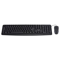 WIRED KEYBOARD AND MOUSE COMBO  ITALIAN LAYOUT --- 105 KEYS STANDARD  KEYBOARD