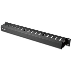 19  RACK MOUNT CABLE MANAGEMENT PANEL  BLACK