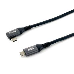 EQUIP - CAVO USB 2.0 da C a C 90°, M/M, PD 100W, 3.0m