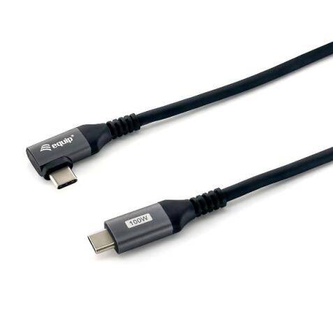 EQUIP - CAVO USB 2.0 da C a C 90°, M/M, PD 100W, 3.0m