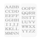 Celly STICKERLETTER02 sticker decorativi Argento 52 pz