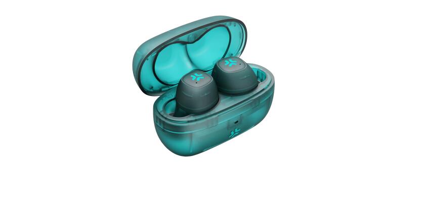GLASSSOUND - Auricolare True wireless con design trasparente, capsule IN-EAR, microfono integrato in entrambi gli auricolari, tasti touch multi funzione, cavo USB-C incluso