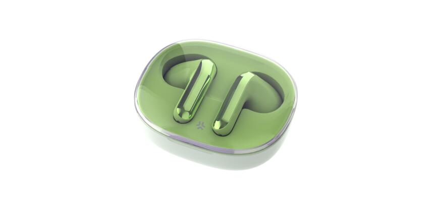 SHEER2 - Auricolare True wireless con design trasparente, capsule a goccia, tasti touch multi funzione, microfono incorporato