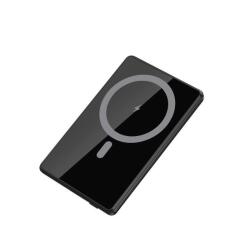 MAGPB5000ALU - Powerbank compatibile con la tecnologia Magsafe, capacità 5000 mAh, potenza massima 20 Watt, ultra sottile, display LED integrato, porta USB-C