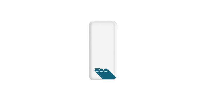 500POWERBANK - Powerbank 500 collection, capacità 10000 mAh, potenza massima 12 Watt, una porta USB-C, una porta USB-A, una porta Micro Usb