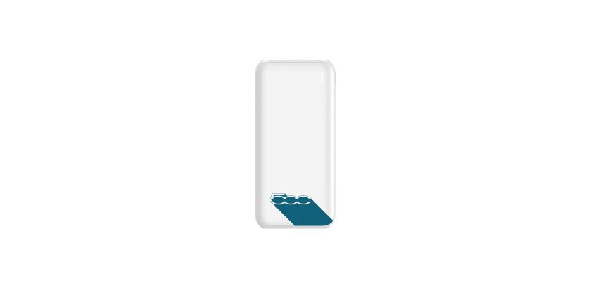 500POWERBANK - Powerbank, capacità 10000 mAh, potenza massima 12 Watt, una porta USB-C, una porta USB-A, una porta Micro Usb
