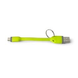 USB-A TO MICROUSB 12W CABLE 12CM GN