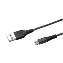 USB-A TO LIGHTNING 12W CABLE MFI BK