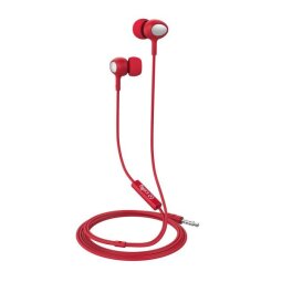 STEREO EAR 3.5MM ROUND CABLE RED