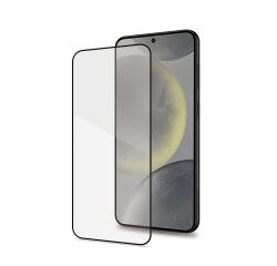 FULLGLASS - Vetro 9H con bordo colorato nero compatibile con Samsung Galaxy S25 5G/ Galaxy S25 5G Enterprise Edition/ Galaxy S24 4G