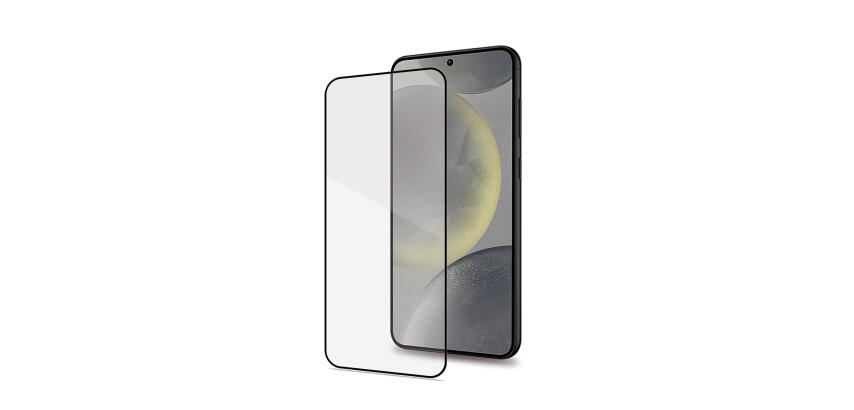 FULLGLASS - Vetro 9H con bordo colorato nero compatibile con Samsung Galaxy S25 5G/ Galaxy S25 5G Enterprise Edition/ Galaxy S24 4G
