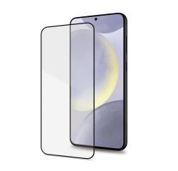 FULLGLASS - Vetro 9H con bordo colorato nero compatibile con Samsung Galaxy S25+ 5G/ Galaxy S24+ 5G