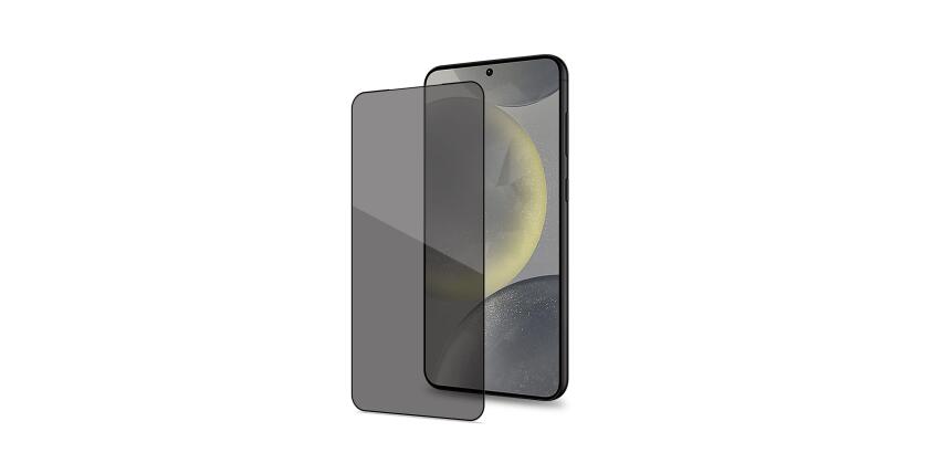 PRIVACY FULL GLASS - Vetro 9H con effetto Privacy e bordo colorato nero compatibile con Samsung Galaxy S25 5G/ Galaxy S25 5G Enterprise Edition