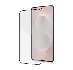 FULLGLASS - Vetro 9H con bordo colorato nero compatibile con Samsung Galaxy S25 Edge