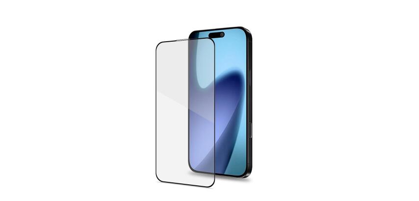 FULLGLASS - Vetro 9H con bordo colorato nero compatibile con Apple iPhone Air [IPHONE 17 CASES]