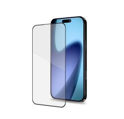 FULLGLASS - Vetro 9H con bordo colorato nero compatibile con Apple iPhone 17 Pro [IPHONE 17 CASES]