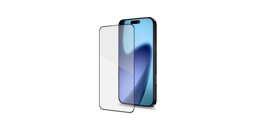 FULLGLASS - Vetro 9H con bordo colorato nero compatibile con Apple iPhone 17 Pro [IPHONE 17 CASES]
