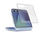 FULLGLASS - Vetro 9H con bordo colorato nero compatibile con Samsung Galaxy Z Flip 8/ Z Flip 7/ Z Flip 7 Enterprise Edition