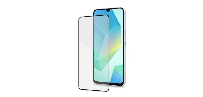 FULLGLASS - Vetro 9H con bordo colorato nero compatibile con Galaxy A18 5G/ A18 4G/ A17 5G/ A17 4G/ A17 5G Enterprise Edition