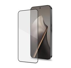 FULLGLASS - Vetro 9H con bordo colorato nero compatibile con Xiaomi 15T