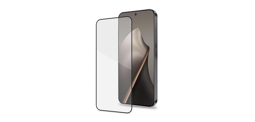 FULLGLASS - Vetro 9H con bordo colorato nero compatibile con Xiaomi 15T