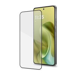 FULLGLASS - Vetro 9H con bordo colorato nero compatibile con Motorola G86/ G86 Power