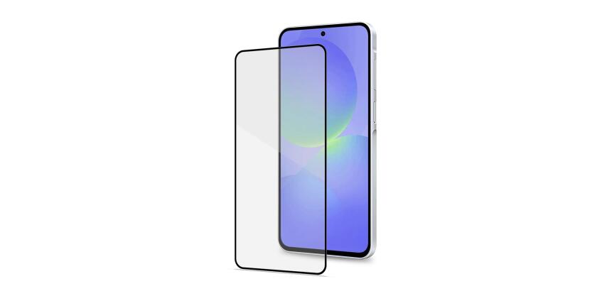 FULLGLASS - Vetro 9H con bordo colorato nero compatibile con Samsung Galaxy A37 5G/ Galaxy A37 5G Enterprise Edition