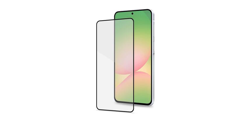FULLGLASS - Vetro 9H con bordo colorato nero compatibile con Samsung Galaxy A57 5G/ Galaxy A57 5G Enterprise Edition