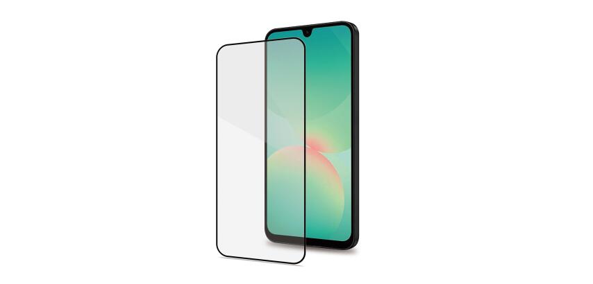 FULLGLASS - Vetro 9H con bordo colorato nero compatibile con Samsung Galaxy A27 5G/ Galaxy S24 FE/ Galaxy S24 FE Enterprise Edition