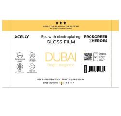 PROFILMPRO GLOSSY - Pellicola trasparente lucida da 20 pezzi compatibile con il plotter ProScreenPro - DUBAI (PROSCREEN ZHEROES)