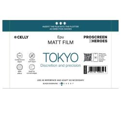 PROFILMPRO MATTE - Pellicola trasparente da 50 pezzi con finitura opaca anti-riflesso compatibile con il plotter ProScreenPro - TOKYO (PROSCREEN ZHEROES)