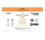 PROFILMPRO PRIVACY GLOSSY - Pellicola trasparente lucida da 5 pezzi con effetto Privacy compatibile con il plotter ProScreenPro - NEW YORK (PROSCREEN ZHEROES)