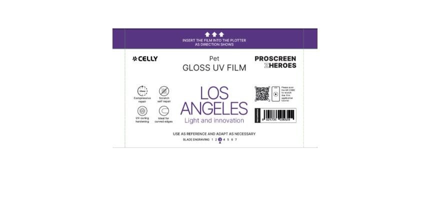 PROFILMPRO GLOSSY UV - Glossy UV Film 50 pcs - LOS ANGELES (PROSCREEN ZHEROES)