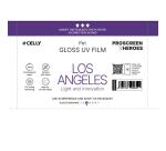 PROFILMPRO GLOSSY UV - Pellicola trasparente lucida UV da 10 pezzi con auto riparazione compatibile con il plotter ProScreenPro - LOS ANGELES (PROSCREEN ZHEROES)