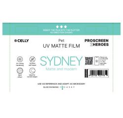 PROFILMPRO MATTE UV - Pellicola trasparente UV da 5 pezzi con finitura opaca compatibile con il plotter ProScreenPro - SIDNEY (PROSCREEN ZHEROES)