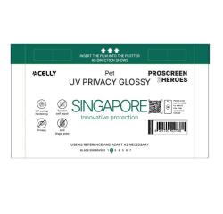 PROFILMPRO GLOSSY UV - Pellicola UV da 5 pezzi con finitura lucida e funzione Privacy compatibile con il plotter ProScreenPro - SINGAPORE (PROSCREEN ZHEROES)
