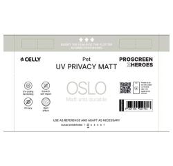 PROFILMPRO MATTE UV - Pellicola trasparente UV da 5 pezzi con finitura opaca con effetto Privacy compatibile con il plotter ProScreenPro - OSLO (PROSCREEN ZHEROES)
