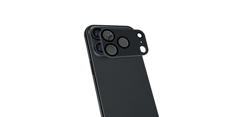 CAMERAPRO1200 - Vetro 9H doppio trattamento per la protezione della fotocamera, match in color, colore Dark Grey, compatibile x iPhone 18 Pro/iPhone 17 Pro [IPHONE 18 CASES]