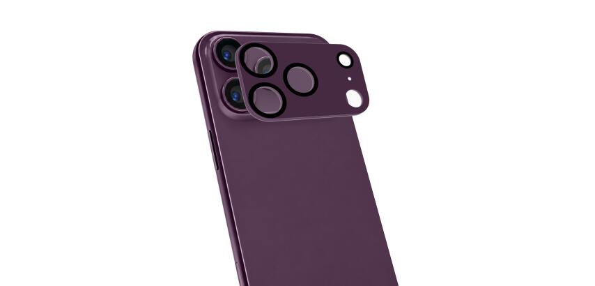 CAMERAPRO1201 - Vetro 9H doppio trattamento per la protezione della fotocamera, match in color, colore Cherry, compatibile con iPhone 18 Pro Max/iPhone 17 Pro Max [IPHONE 18 CASES]