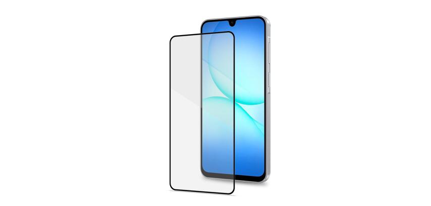 FULLGLASS - Vetro 9H con bordo colorato nero compatibile con Samsung Galaxy A18 5G/ A18 4G/ A17 5G/ A17 4G/ A16 5G/ A16 4G