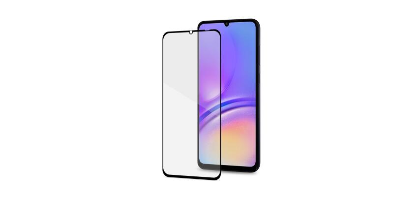 FULLGLASS - Vetro 9H con bordo colorato nero compatibile con Samsung Galaxy A05/ Galaxy A05s