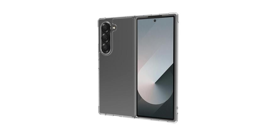 FOLDING - Cover in TPU composta da scocca anteriore e posteriore trasparente compatibile con Samsung Galaxy Fold 6/ Galaxy Z Fold 6 Enterprise Edition