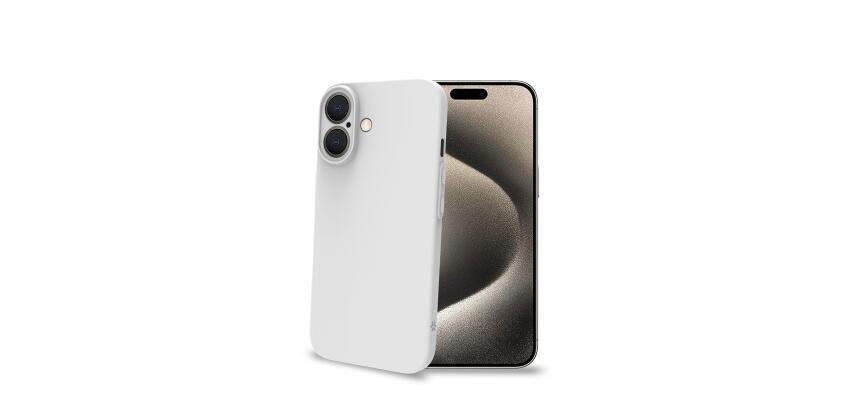 SPACE - Cover morbida super sottile in TPU colore bianco compatibile con Apple iPhone 16 [IPHONE 16 CASES]