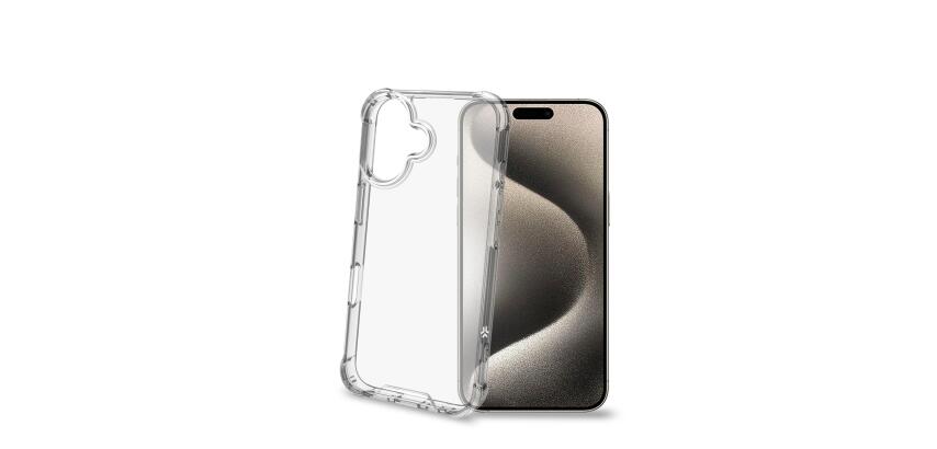 ARMOR - Cover rigida trasparente con bordi corrazzati e angoli rinforzati compatibile con Apple iPhone 16 [IPHONE 16 CASES]