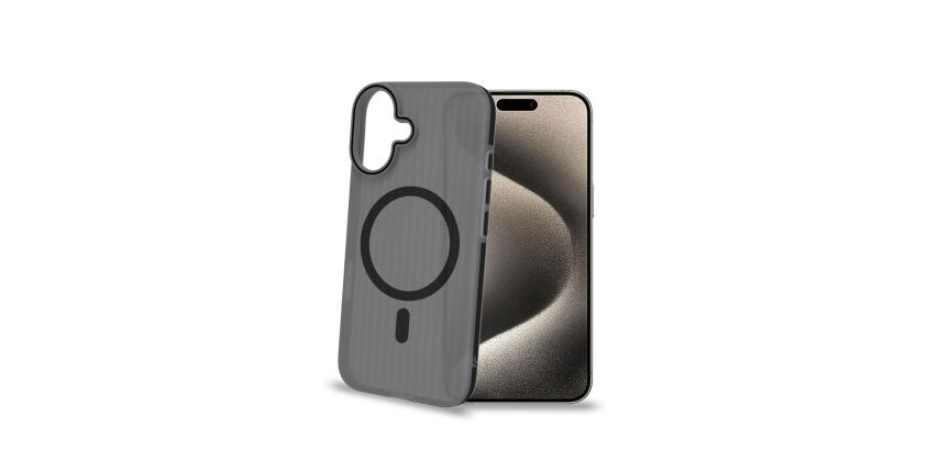 MAGSUIT - Cover semi trasparente in materiale PC compatibile con la tecnologia Magsafe texture ruvida compatibile con Apple iPhone 16 [IPHONE 16 CASES]
